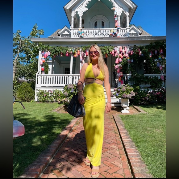 MESHKI NICHA Diamanté Cut Out Maxi Dress - Picture 5 of 7